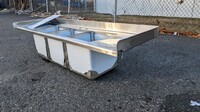 77 ins food truck 3+1 Compartment Sink SK-77-HS+C3