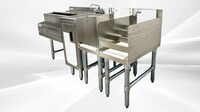 NSF Stainless S Combination Cocktail Station 60 ins FS24UH121212
