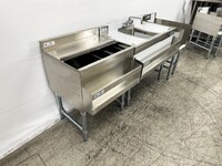 NSF Stainless Steel Combination Cocktail Station 72 ins FS243612