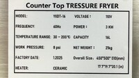 Commercial Electric Table-top Pressure Fryer YXDT-16