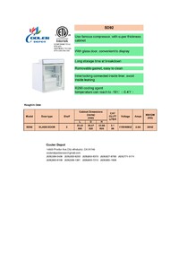 NSF 88L Table Top Glass Display Freezer SD92A