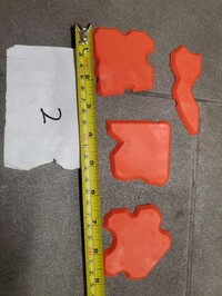 [Parts] Orange Rubber Shovel Three Sets