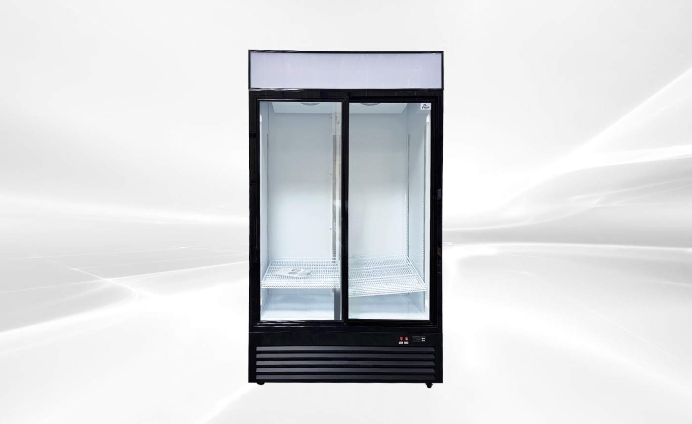 NSF 44 ins Double Sliding Door Upright Cooler GSC-35