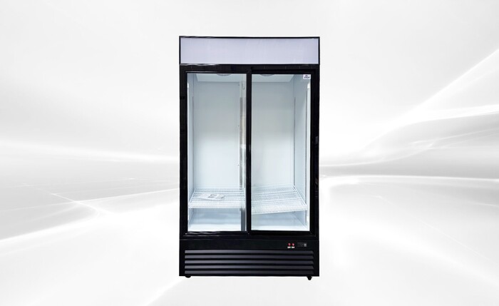NSF 44 ins Double Sliding Door Upright Cooler GSC-35