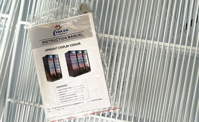 NSF 44 ins Double Sliding Door Upright Cooler GSC-35