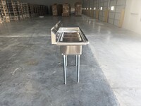 HN-C3T101410-12LR 54 ins Stainless Steel 3 Compartment Sink NSF