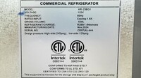 NSF One Door Stainless Steel Commercial Refrigerator KR-23BG1