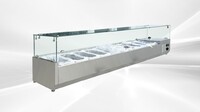 NSF  10 Pans Salad ShowcaseSandwich Prep Table CS-2000