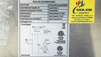 NSF  10 Pans Salad ShowcaseSandwich Prep Table CS-2000