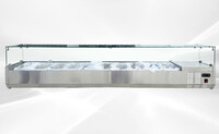 NSF  10 Pans Salad ShowcaseSandwich Prep Table CS-2000