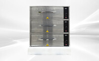 NSF Stainless Steel Three Drawer Food Warmer HW-3P