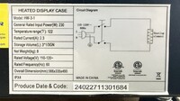 NSF Countertop Heated Display Case HW-3-1