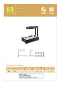NSF Countertop Heated Display Case HW-3-1