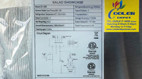 NSF Countertop Stainless Steel 7 Pans Salad Showcase CS-1500