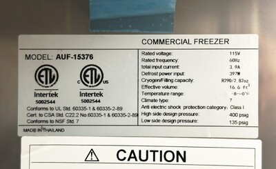 NSF Commercial Undercounter Freezer 60 ins AUF-15376