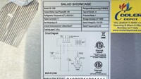 NSF Countertop Stainless Steel 5 Pans Salad Showcase CS-1200