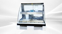 NSF Warmer Curved Front Open Glass Heated Display Case HWC-2PD