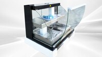 NSF Warmer Curved Front Open Glass Heated Display Case HWC-2PD