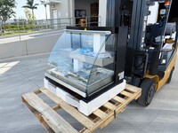 NSF Warmer Curved Front Open Glass Heated Display Case HWC-2PD