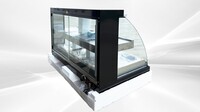 NSF Warmer Curved Front Open Glass Heated Display Case HWC-3PD