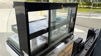 NSF Warmer Curved Front Open Glass Heated Display Case HWC-3PD