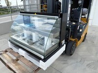 NSF Warmer Curved Front Open Glass Heated Display Case HWC-3PD