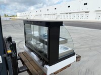 NSF Warmer Curved Front Open Glass Heated Display Case HWC-3PD
