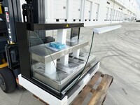 NSF Warmer Curved Front Open Glass Heated Display Case HWC-3PD
