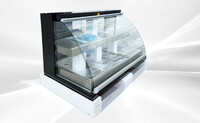 NSF Warmer Curved Front Open Glass Heated Display Case HWC-3PD