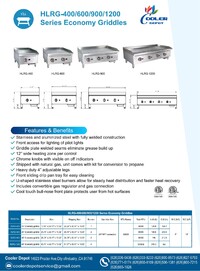 NSF 24 Ins Economy griddle HLRG-600