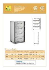 NSF Stainless Steel Two Drawer Food Warmer HW-2P