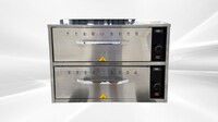 NSF Stainless Steel Two Drawer Food Warmer HW-2P