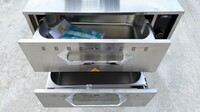 NSF Stainless Steel Two Drawer Food Warmer HW-2P