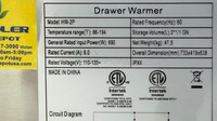 NSF Stainless Steel Two Drawer Food Warmer HW-2P