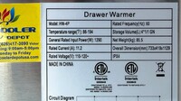 NSF Stainless Steel Four Drawer Food Warmer HW-4P