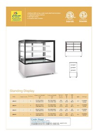 NSF 60 inches Dry Bakery Display Case Glass Showcase ZW-471