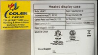 NSF 60 Ins Stainless steel Hot Show Case HW-471