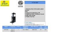 NSF 4L 1 Gallon Thermal Coffee Server Attached Base VT10-001