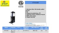NSF 6L 1.5 Gallon Thermal Coffee Server Attached Base VT15-001
