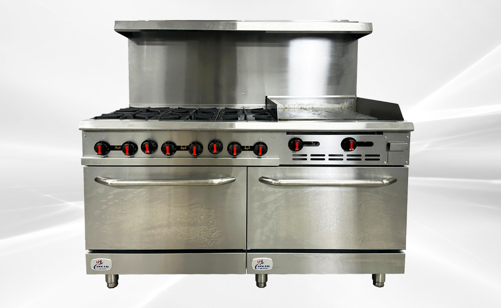 6 Burner With 24 ″ Griddle NSF Oven range TC-R60-24MG