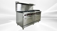 6 Burner With 24 ″ Griddle NSF Oven range TC-R60-24MG