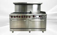 6 Burner With 24 ″ Griddle NSF Oven range TC-R60-24MG