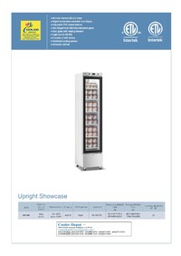 NSF Narrow Glass Door Freezer 6.5 CU.FT SD-190