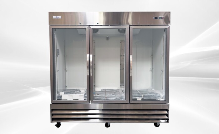 NSF 3Glass Door Stainless Steel Commercial Freezer CFD-3FFGSS