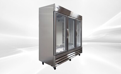 NSF 3Glass Door Stainless Steel Commercial Freezer CFD-3FFGSS