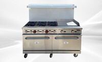 60 ins 6b24g NSF oven range with legs HFSO-60-G24