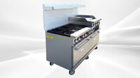 60 ins 6b24g cheese melter NSF oven range with legs HFSO-60-GS24