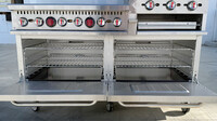 60 ins 6b24g cheese melter NSF oven range with legs HFSO-60-GS24