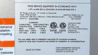60 ins 6b24g cheese melter NSF oven range with legs HFSO-60-GS24