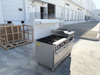 60 ins 6b24g cheese melter NSF oven range with legs HFSO-60-GS24